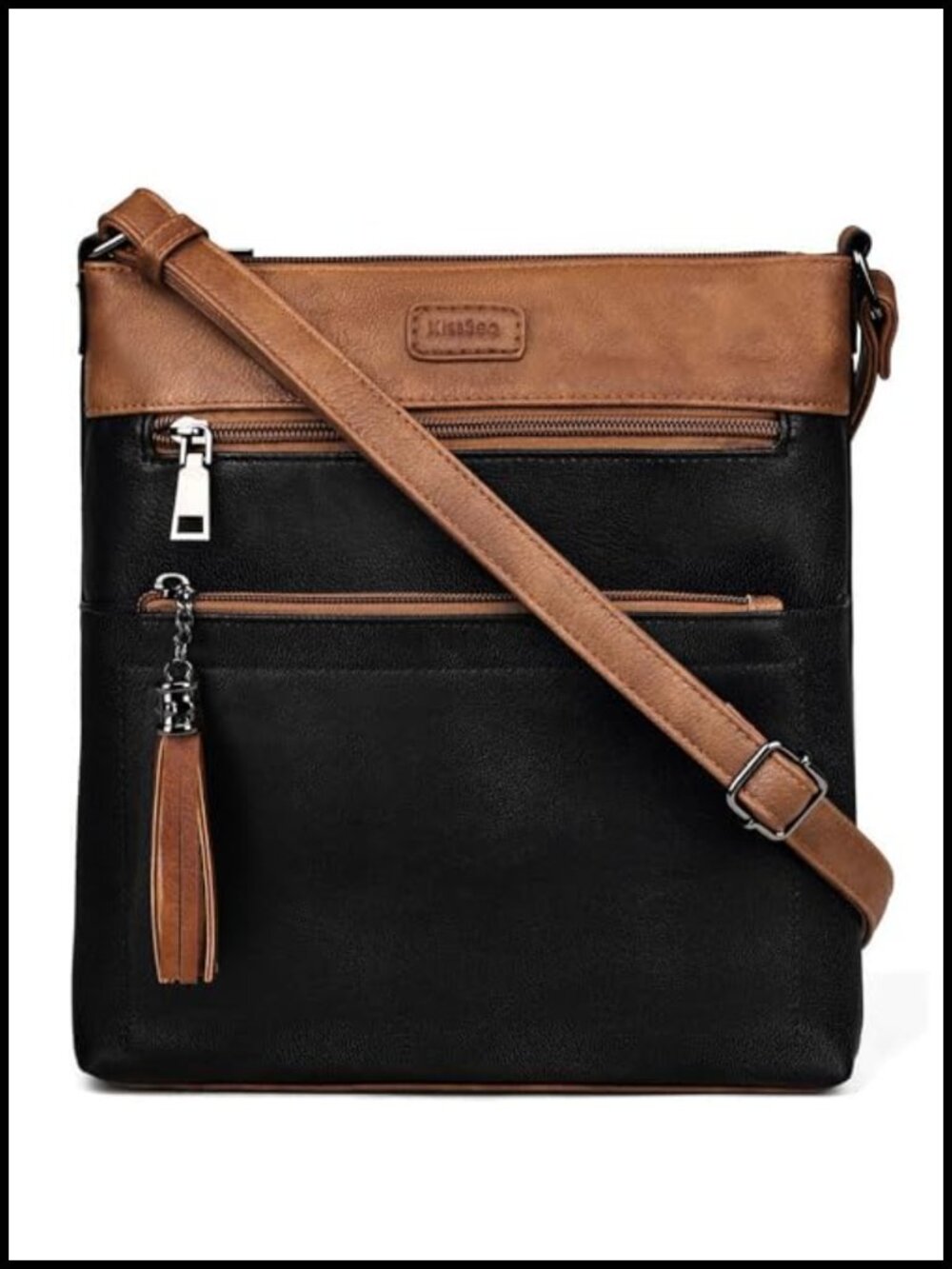Women's Leather Crossbody Bag Travel Shoulder Purse Adjustable Strap